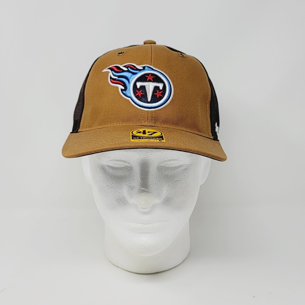 '47 Brand Carhartt Tennessee Titans Trucker Hat Brown Adjustable Snapback Cap